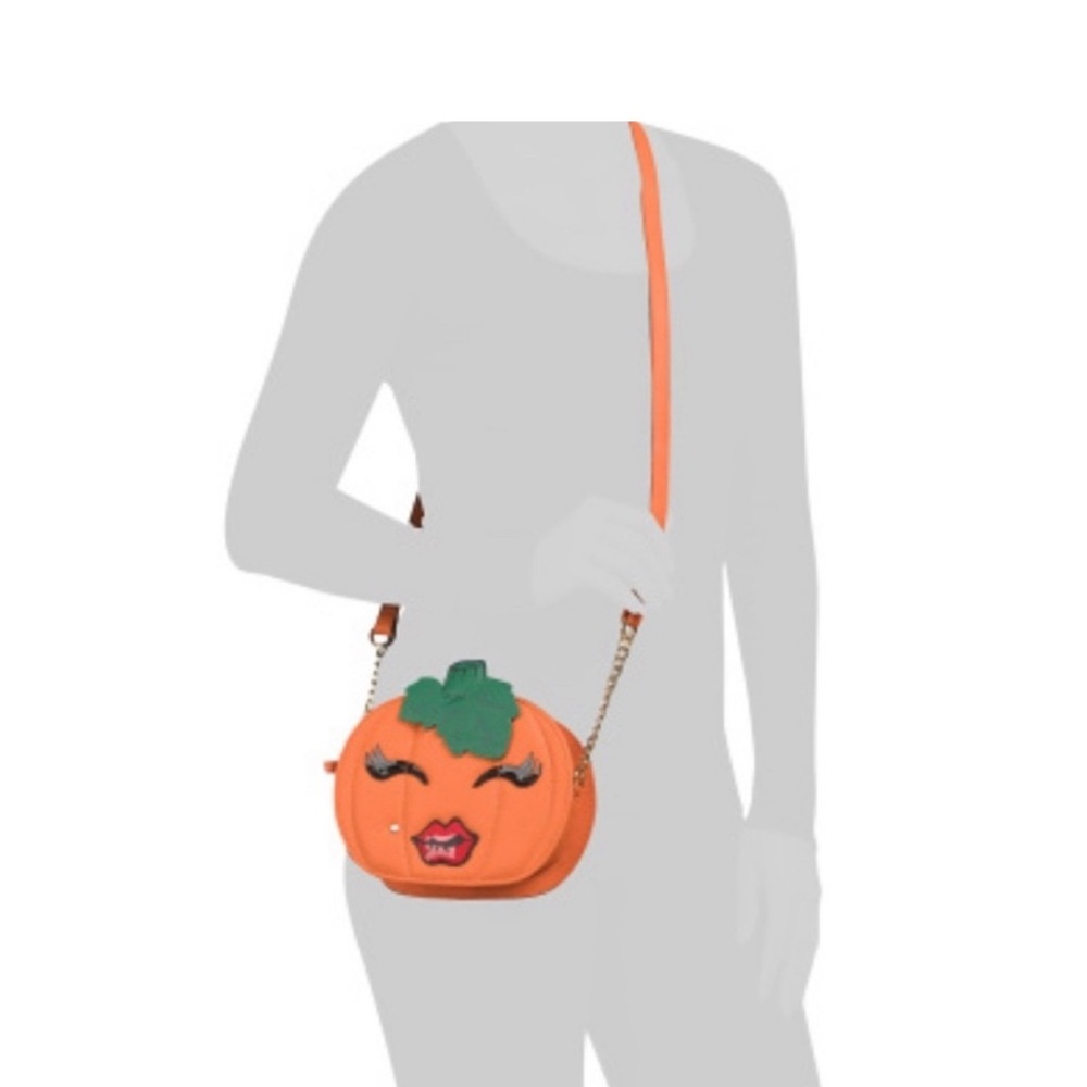 Orange Pumpkin Crossbody Bag